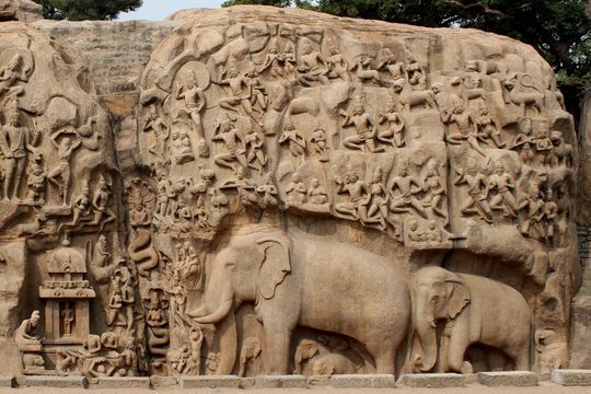 Descent of the Ganga River and Arjuna's Penance