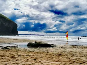 Trebarwith Strand Beach