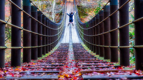 Shiomi Waterfall Suspension Bridge