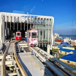 藍線公園膠囊火車青沙浦站