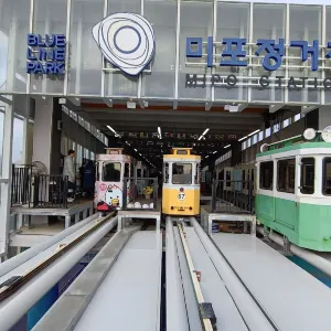 藍線公園膠囊火車青沙浦站