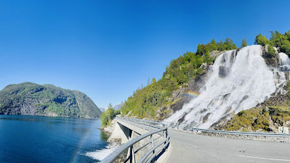 The Furebergfossen Waterfall