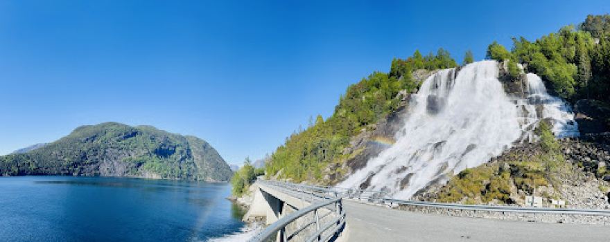 The Furebergfossen Waterfall
