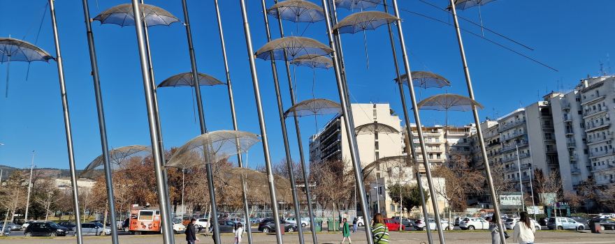 Sculpture des Parapluies