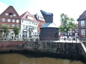 Historischer Tretkran