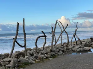 Hokitika Beach Sign