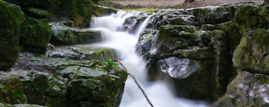 Roman bath waterfall