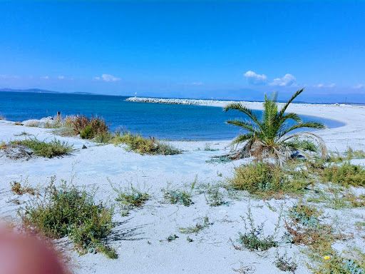 Beach at the port of Fanari