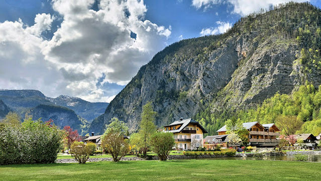 Panoramablick Hallstättersee