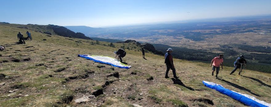 Despegue de parapente de Arcones