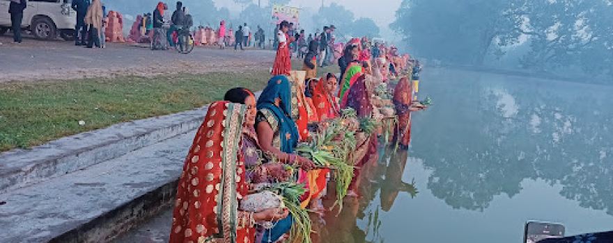 Chhath Ghat Harpur Bazar छठ घाट हरपुर बाजार