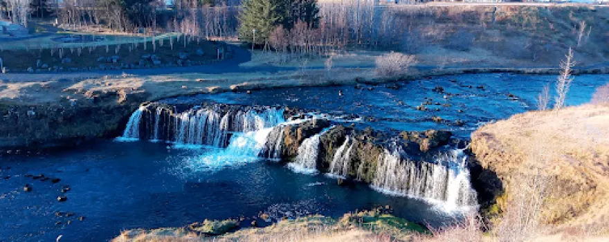 Reykjafoss Waterfall