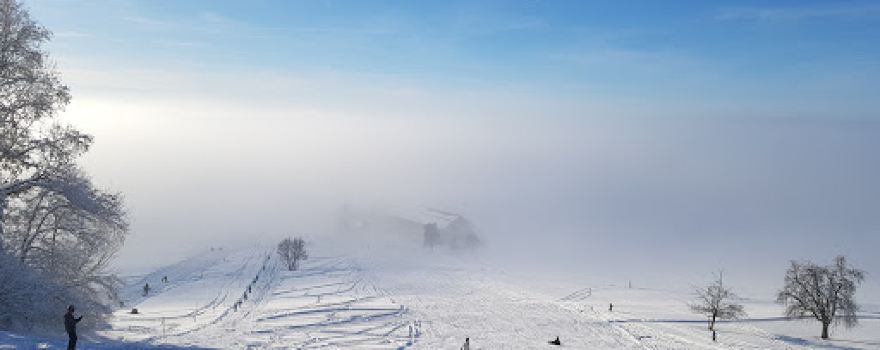 Skilift und Langlaufloipe Tannenberg