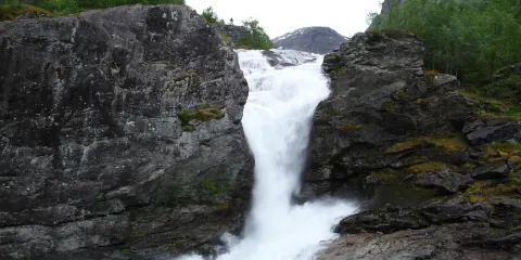Roykjafossen Waterfall