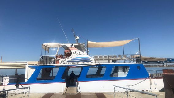 Transporte fluvial del Guadiana