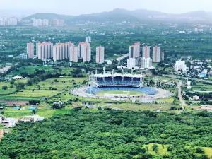 Pune Maharashtra stadium Mumbai Pune highway Gahunje