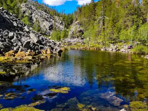 Pyhäkaste Waterfall and Pond