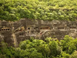 Ajantha Caves Reflection