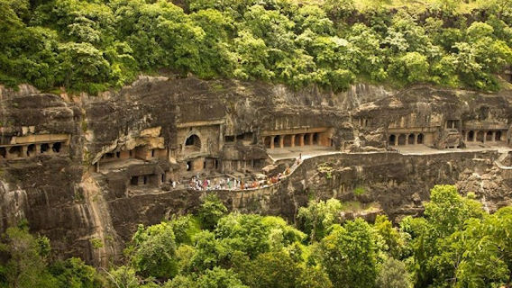 Ajantha Caves Reflection