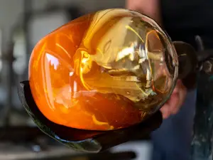 The glass manufactory Parádsasvár