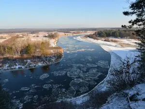 A view of the bend of the river Bug