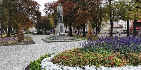 Monument of Henryk Sienkiewicz in Slupsk