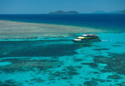 Cairns Big Cat Green Island Great Barrier Reef Cruise Half-Day Tour - Optional Morning/Afternoon Snorkeling & Glass Bottom Boat AUD 109.44
