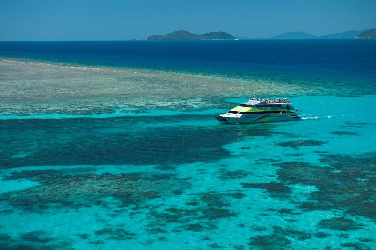 Cairns Big Cat Green Island Great Barrier Reef Cruise Half-Day Tour - Optional Morning/Afternoon Snorkeling & Glass Bottom Boat