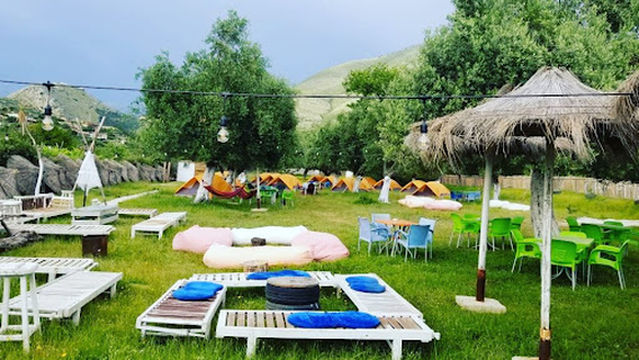 Waveside camping Albania