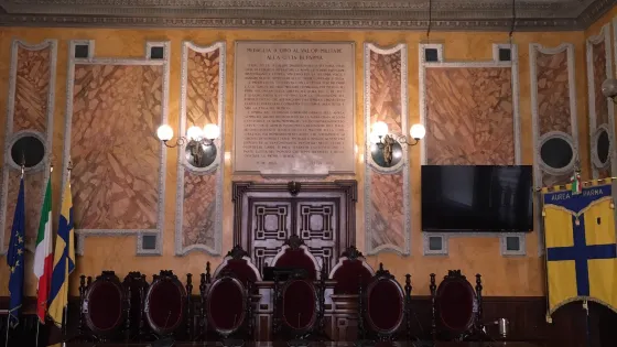 Sala Consiliare di Girolamo Magnani e Cecrope Barilli