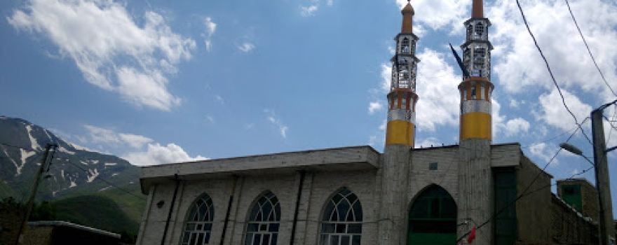 Erlan above the village mosque