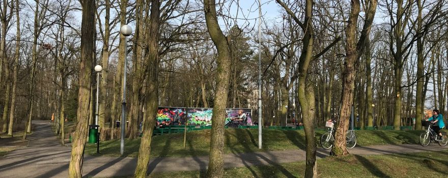 The city park. Frederic Chopin