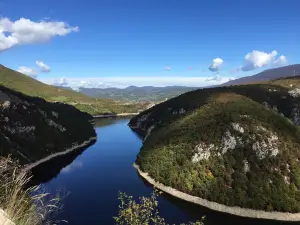Vrbas river mountain view