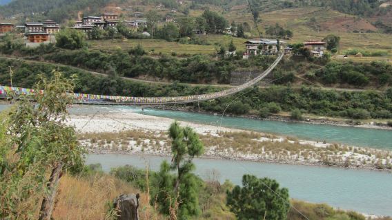 Punakha Bridge view restaurant