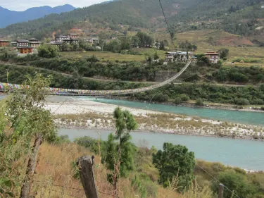 Punakha Bridge view restaurant