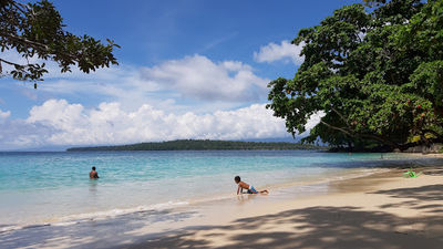 White sand beach