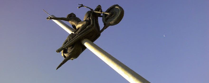 Monument to fallen bikers
