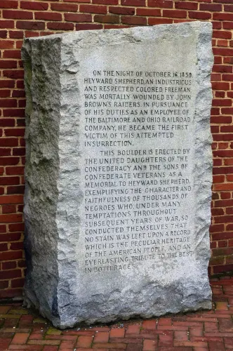 Monument to Heyward Shepherd