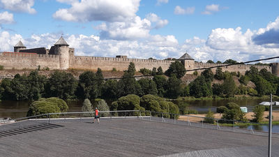 Swedish lion statue in Narva