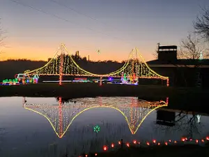 Santa's Ranch Drive Thru Christmas Light Park