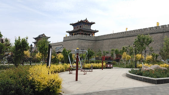 Yanzhou Ancient City Scenic Area Huama Pool Ancient City Wall