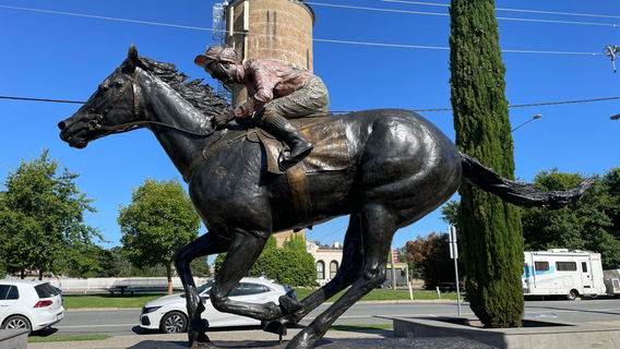 Black Caviar Statue