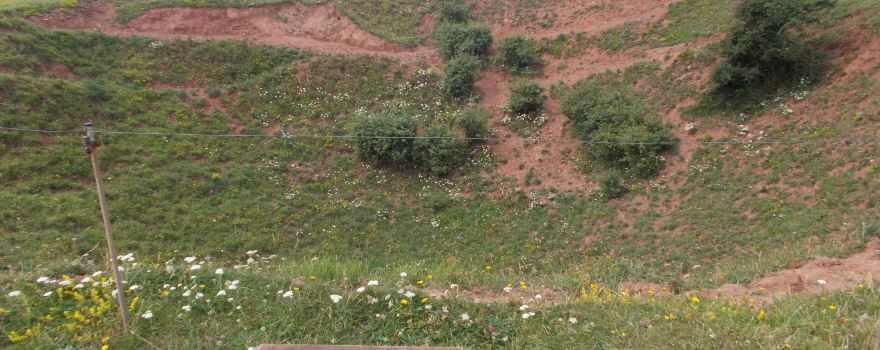 Crater of a 5000 kg bomb