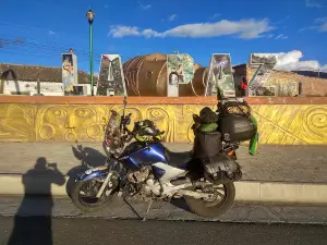 Monumento de la virgen de la parroquia de La Paz