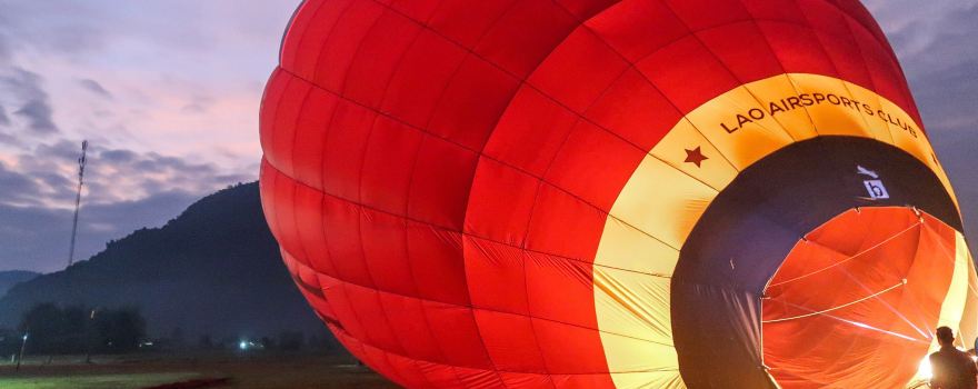 Above Laos Ballooning