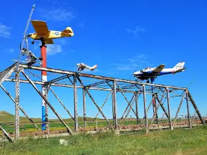 Cowboy Riding Missile Statue