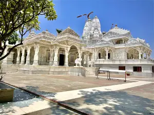 Shree Parshwa Susheel Dhaam Shwetamber Jain Temple - white marble temple