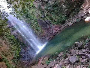 Waterfall foot of the Sierra