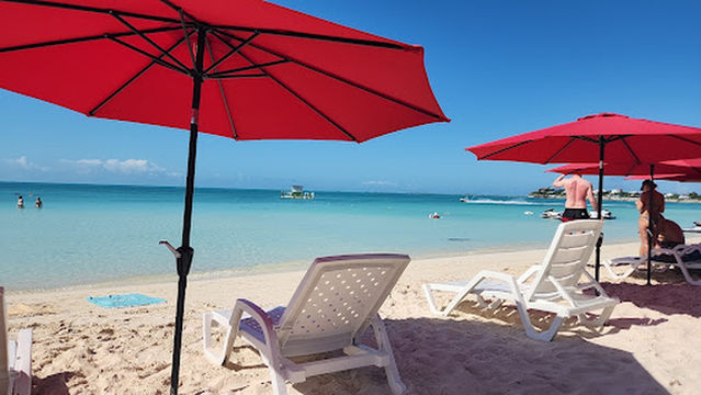 Sapodilla Bay Beach Umbrellas