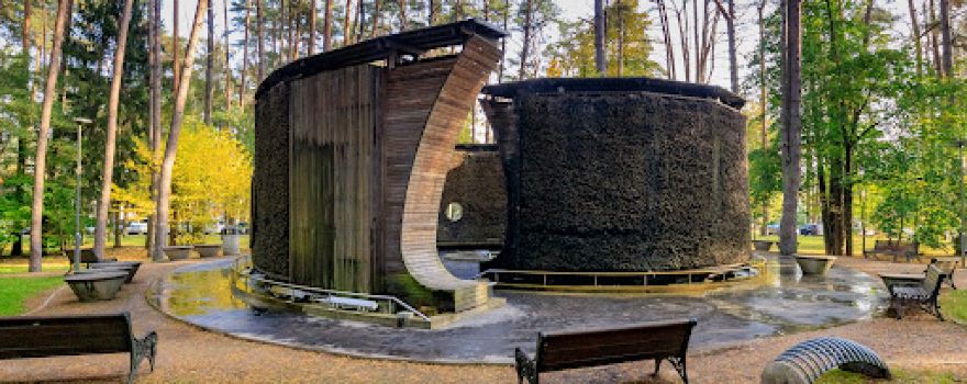 Mineral water graduation tower "Druskupis"